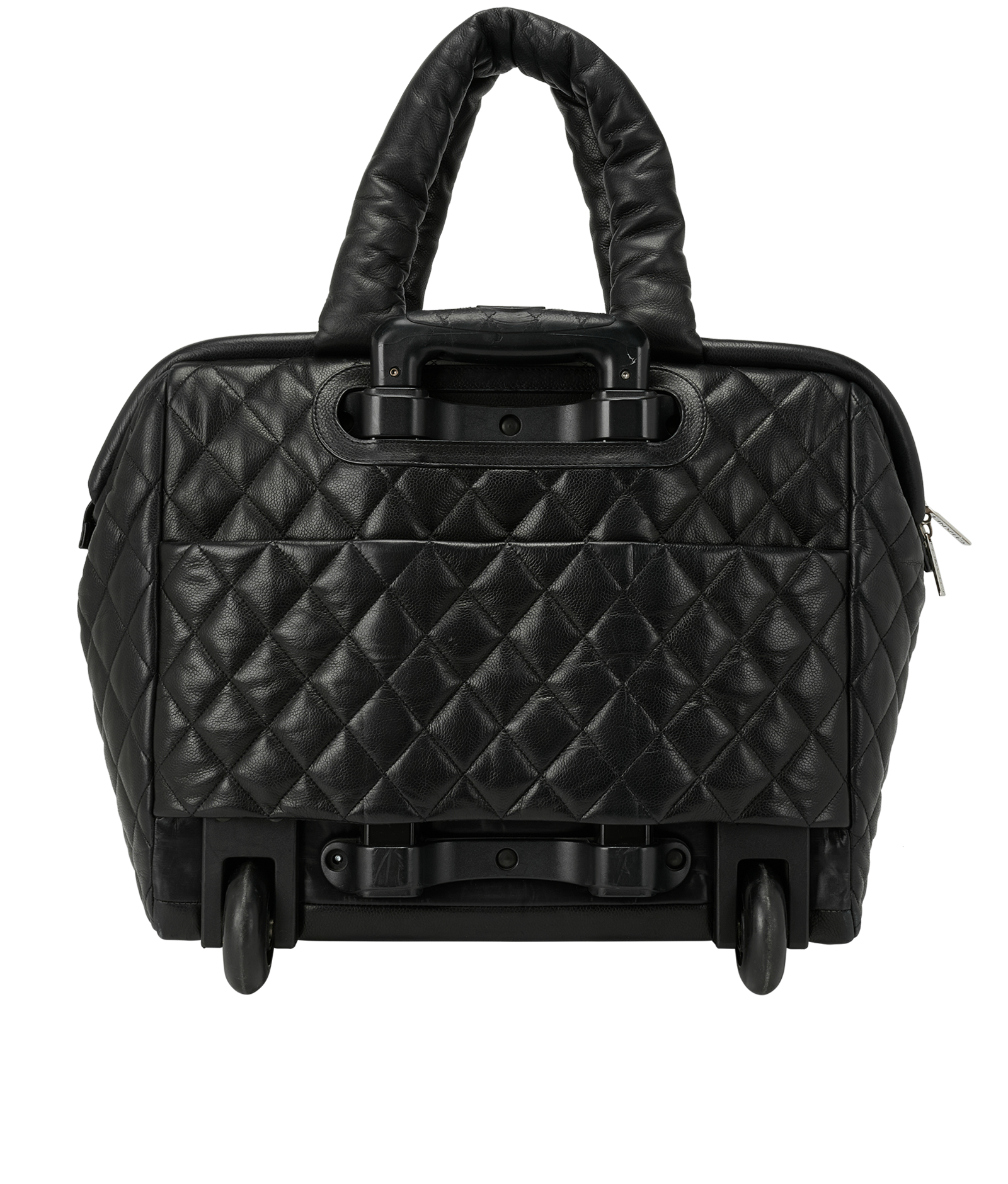 Coco Cocoon Trolley Bag, &pound;3,100, Handbags, Black, Caviar, Back view